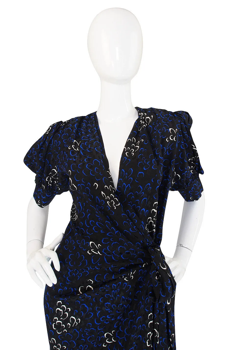1971 Yves Saint Laurent Silk Wrap Dress