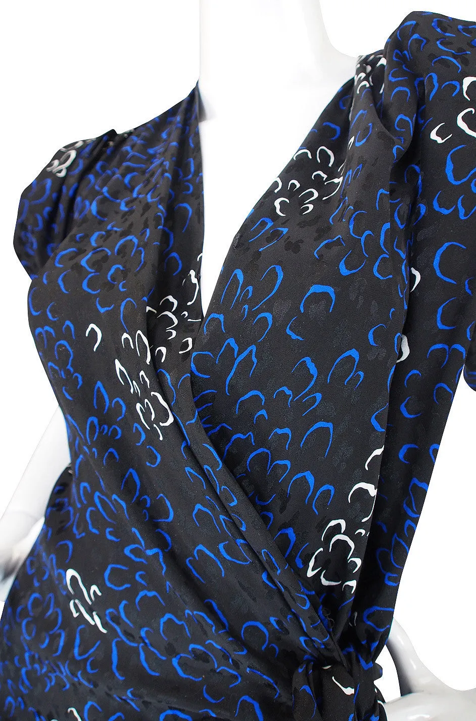 1971 Yves Saint Laurent Silk Wrap Dress