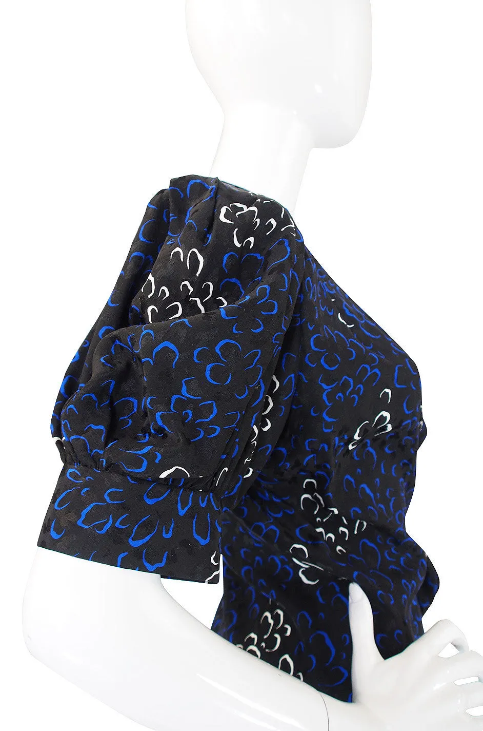 1971 Yves Saint Laurent Silk Wrap Dress