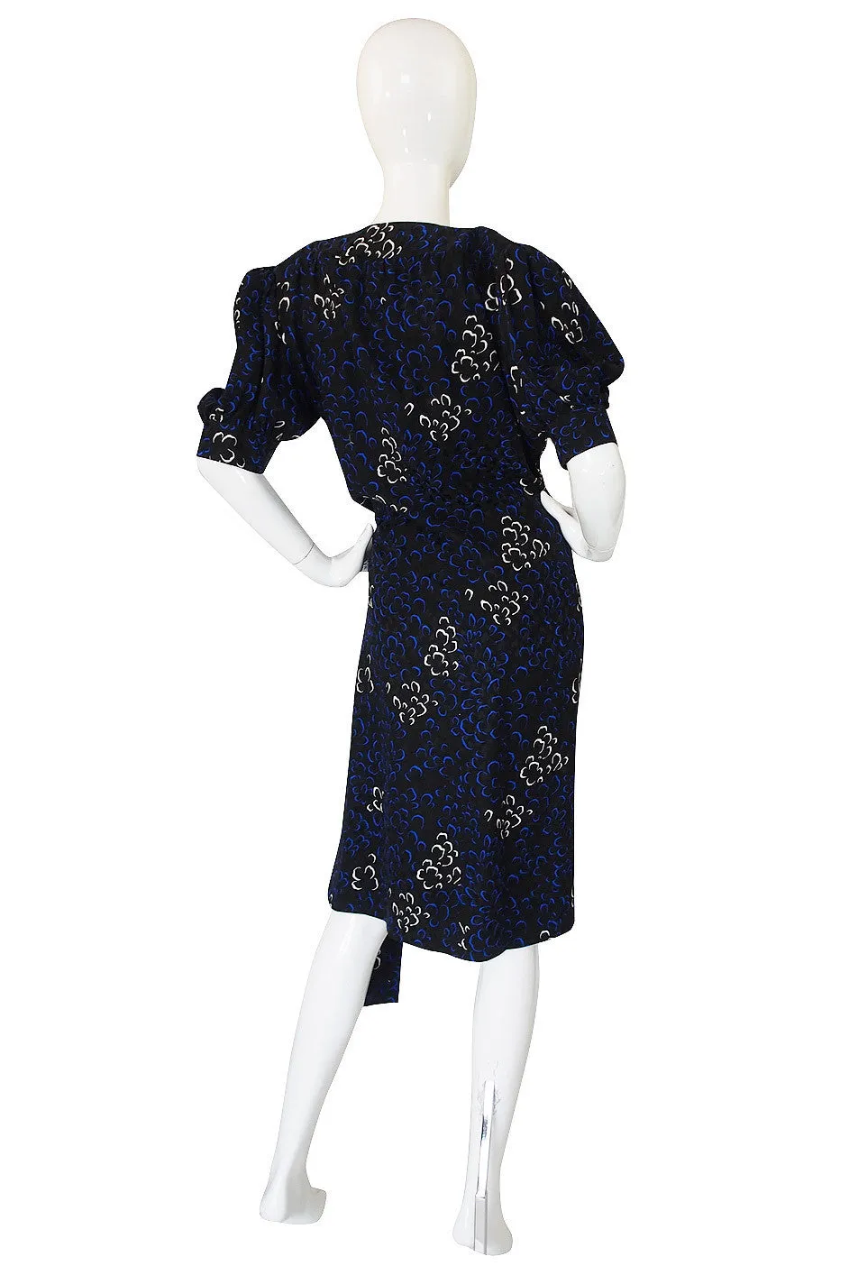 1971 Yves Saint Laurent Silk Wrap Dress