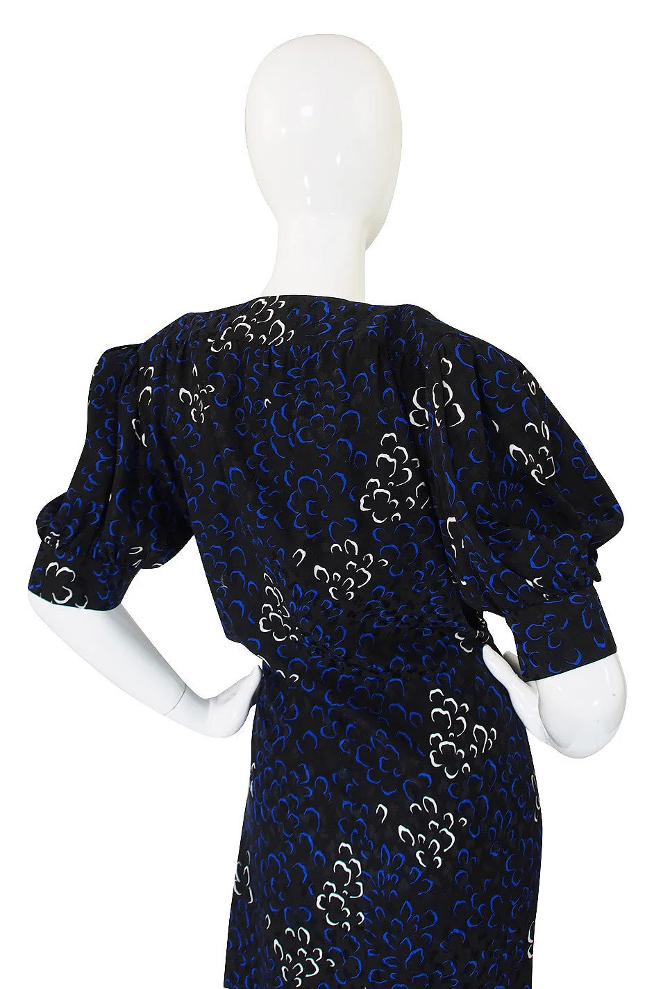 1971 Yves Saint Laurent Silk Wrap Dress