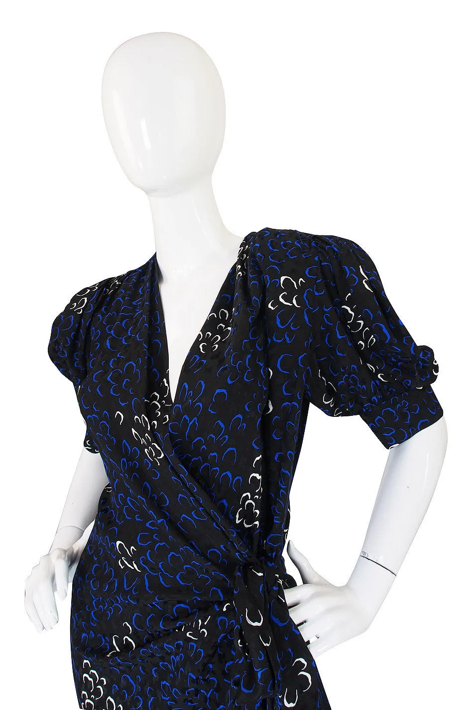 1971 Yves Saint Laurent Silk Wrap Dress