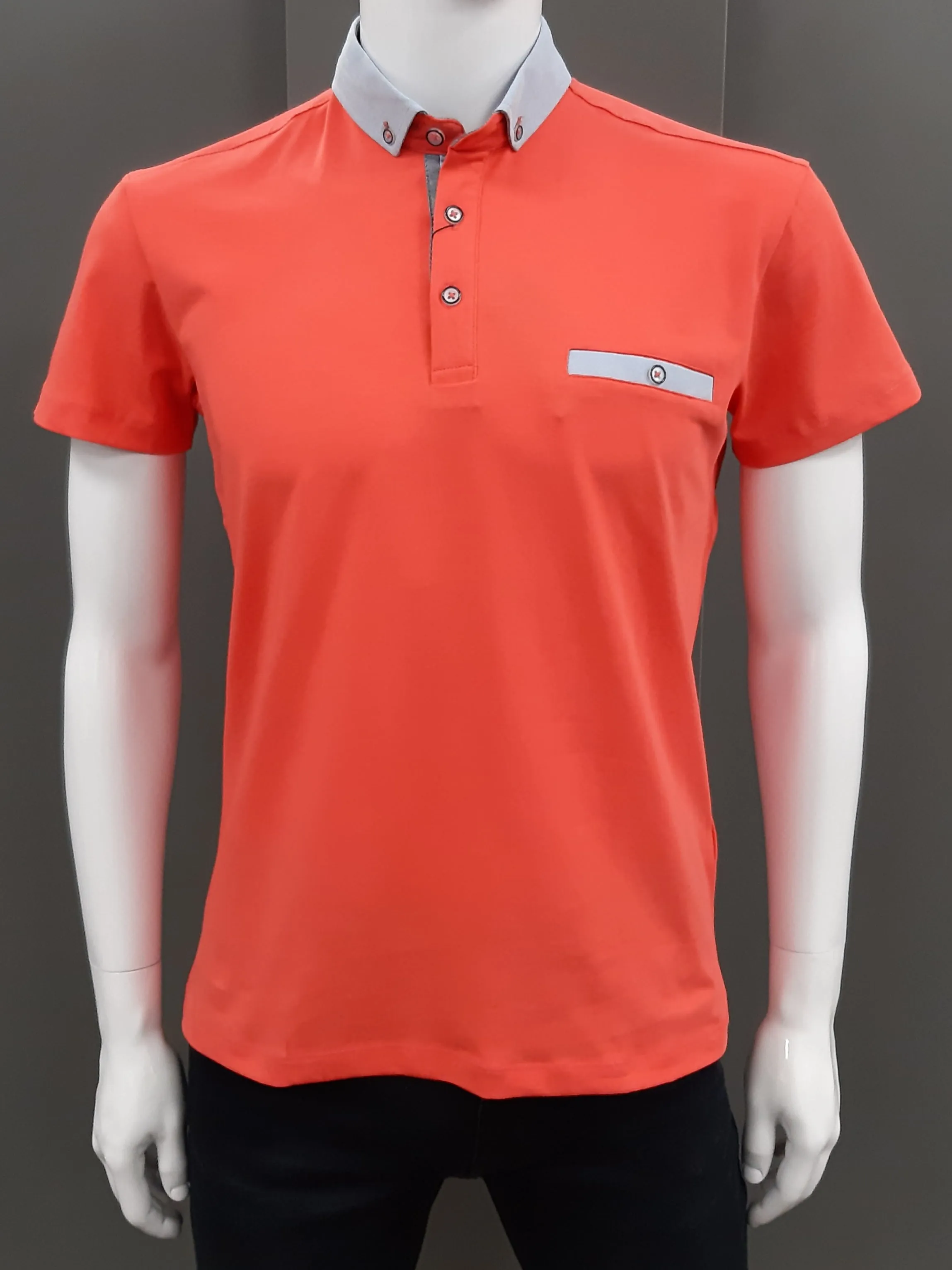 Advise Short Sleeve Polo Shirt 211 - Coral