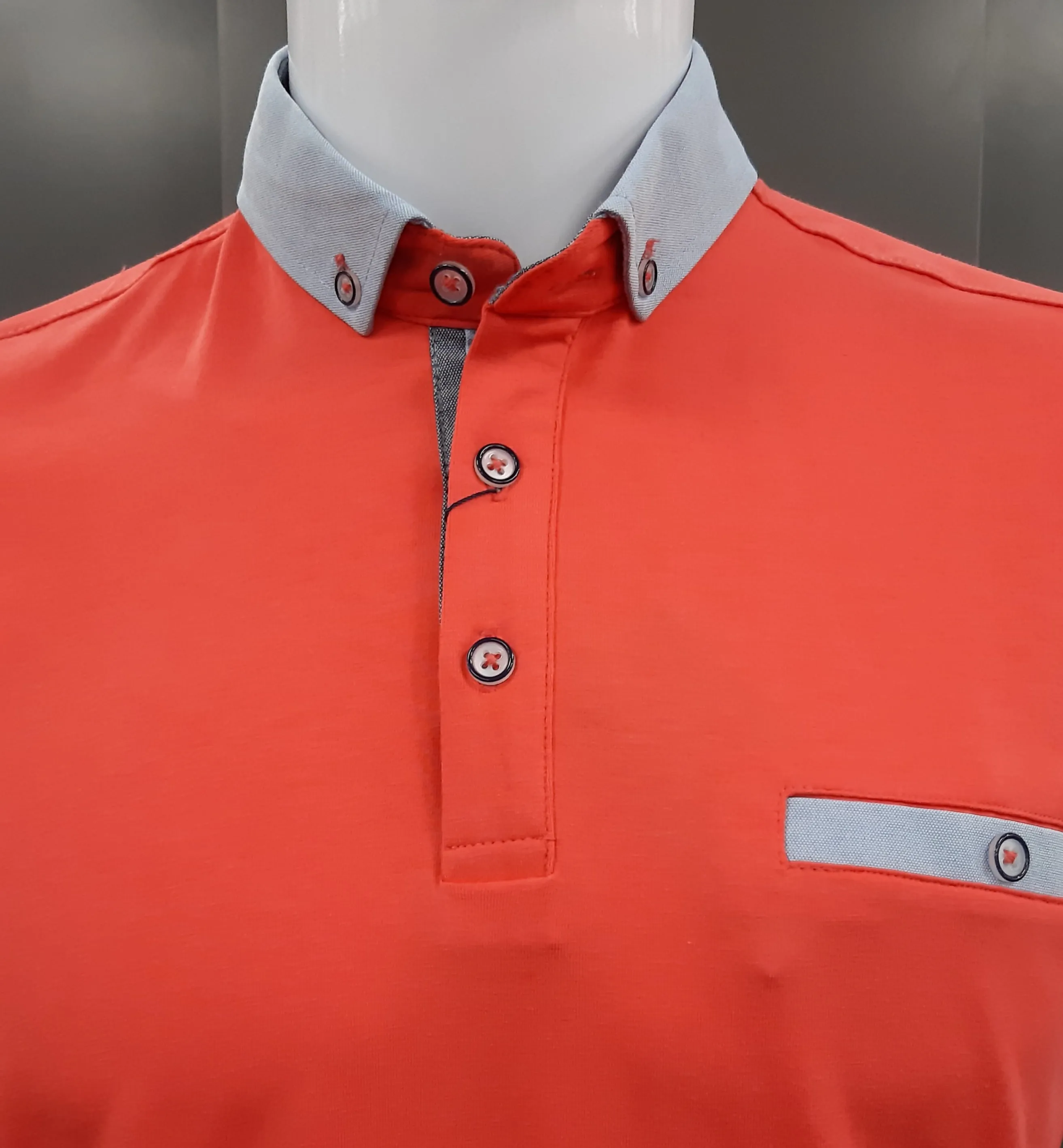 Advise Short Sleeve Polo Shirt 211 - Coral