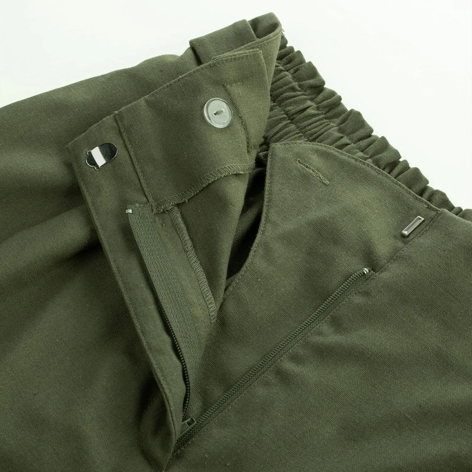 Belle Poque Linen Shorts for Women 2025 Summer Trendy Shorts Elastic High Waisted Dressy Casual Shorts with Pockets