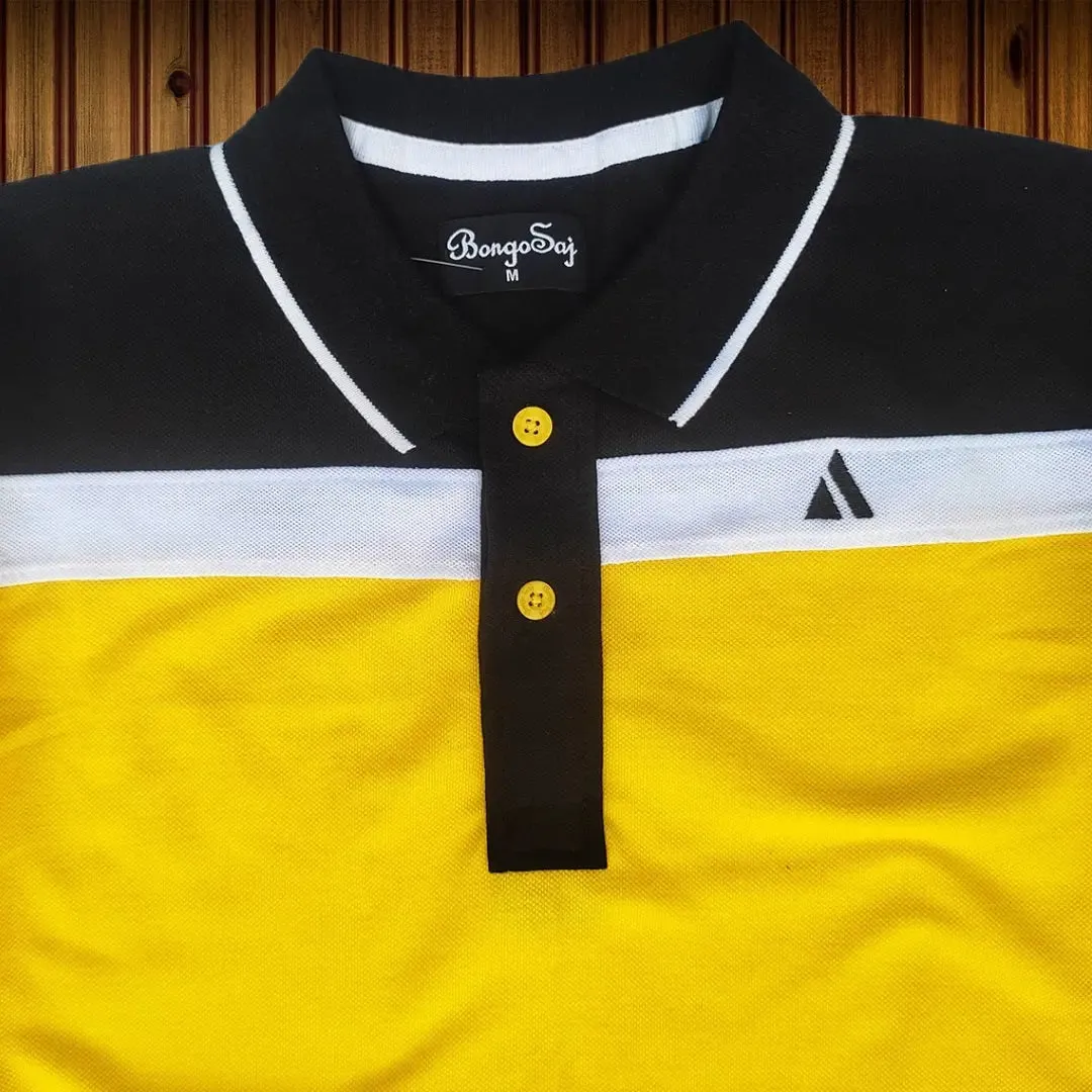 Black, Yellow and White New Polo T-Shirt