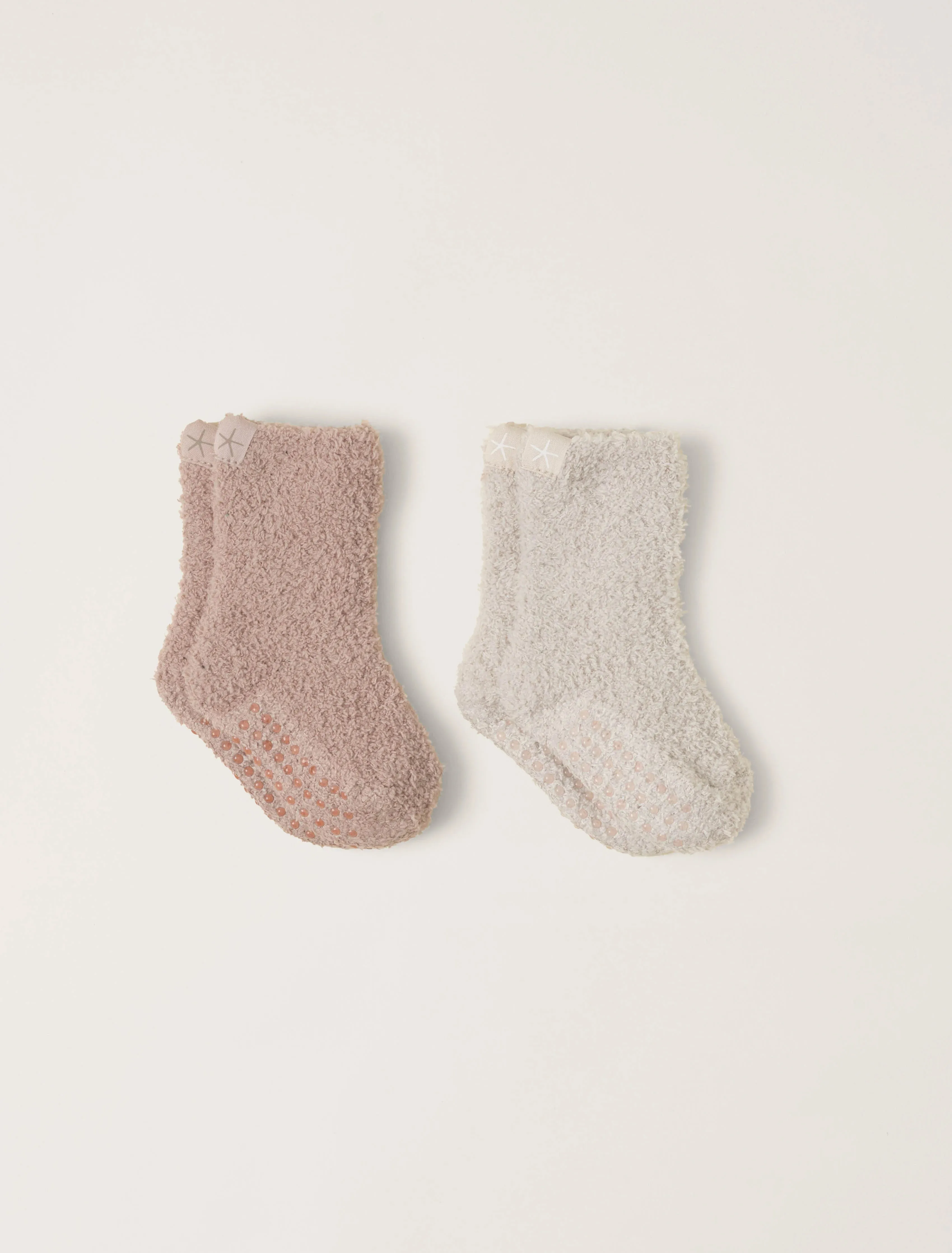 CozyChic® Toddler 2 Pack Socks With Grippers
