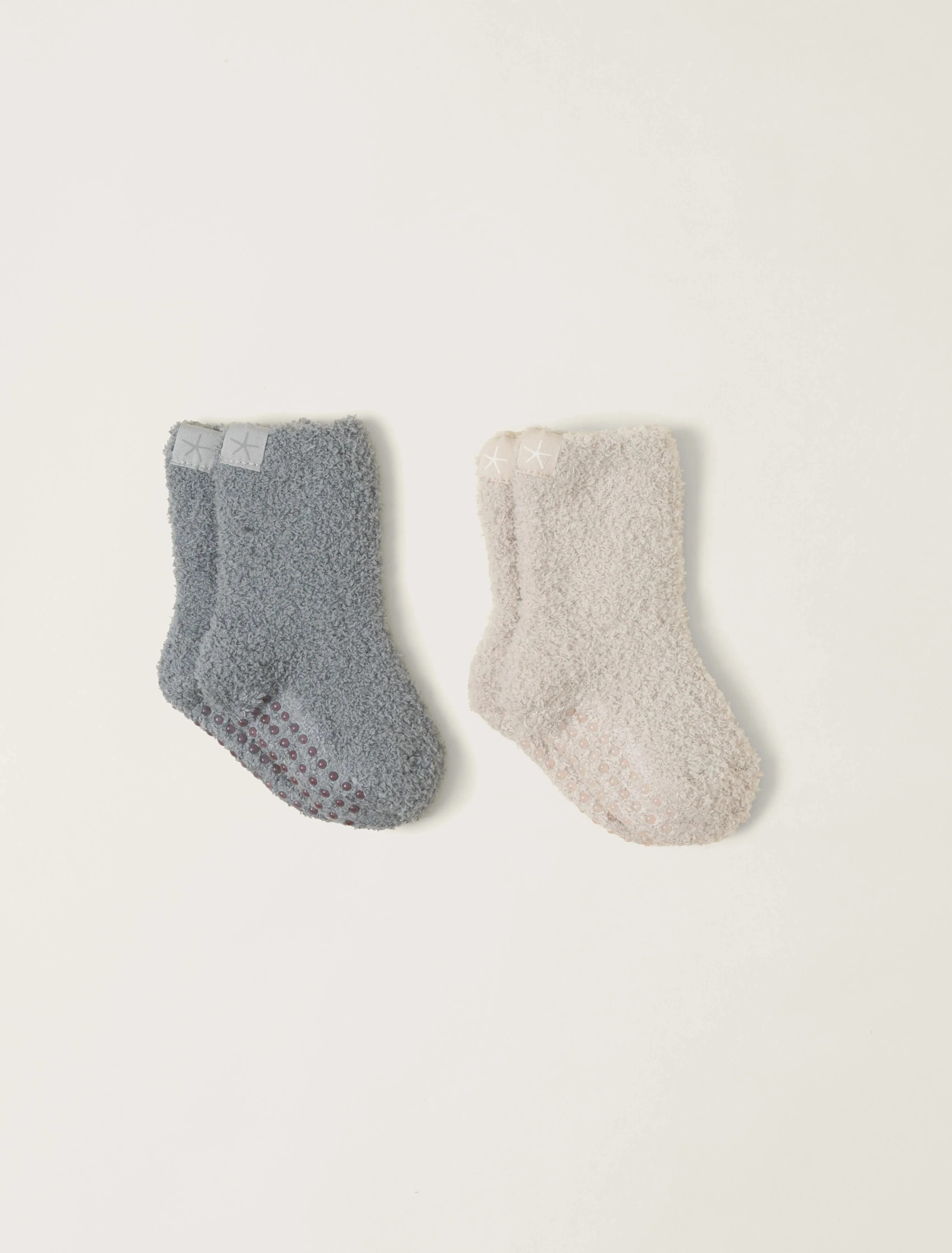 CozyChic® Toddler 2 Pack Socks With Grippers