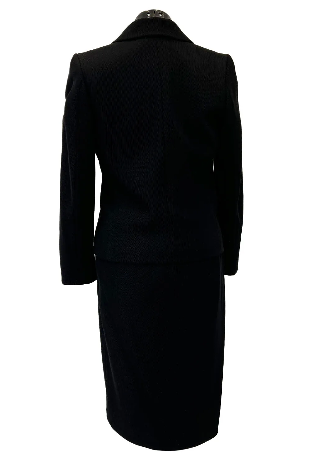 Documented Fall 2001 Yves Saint Laurent Haute Couture 'Le Smoking' Suit w Exaggerated Collar