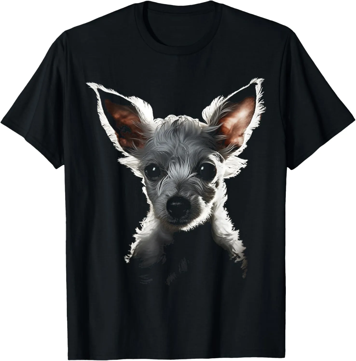Dog Lover Animal Cute Pet Art Portrait Graphic Chihuahua T-Shirt