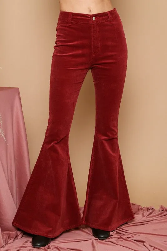 Fallidays Corduroy Bell Bottoms - Wine