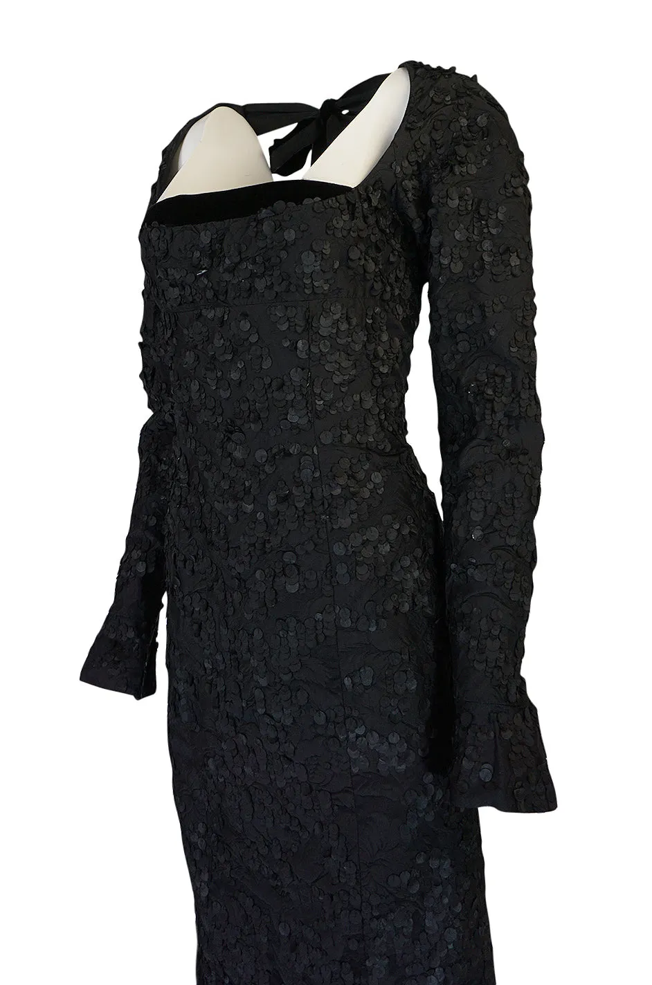 F/W 2002 Tom Ford for Yves Saint Laurent Runway Textured Dress
