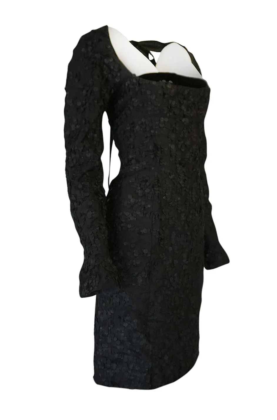 F/W 2002 Tom Ford for Yves Saint Laurent Runway Textured Dress