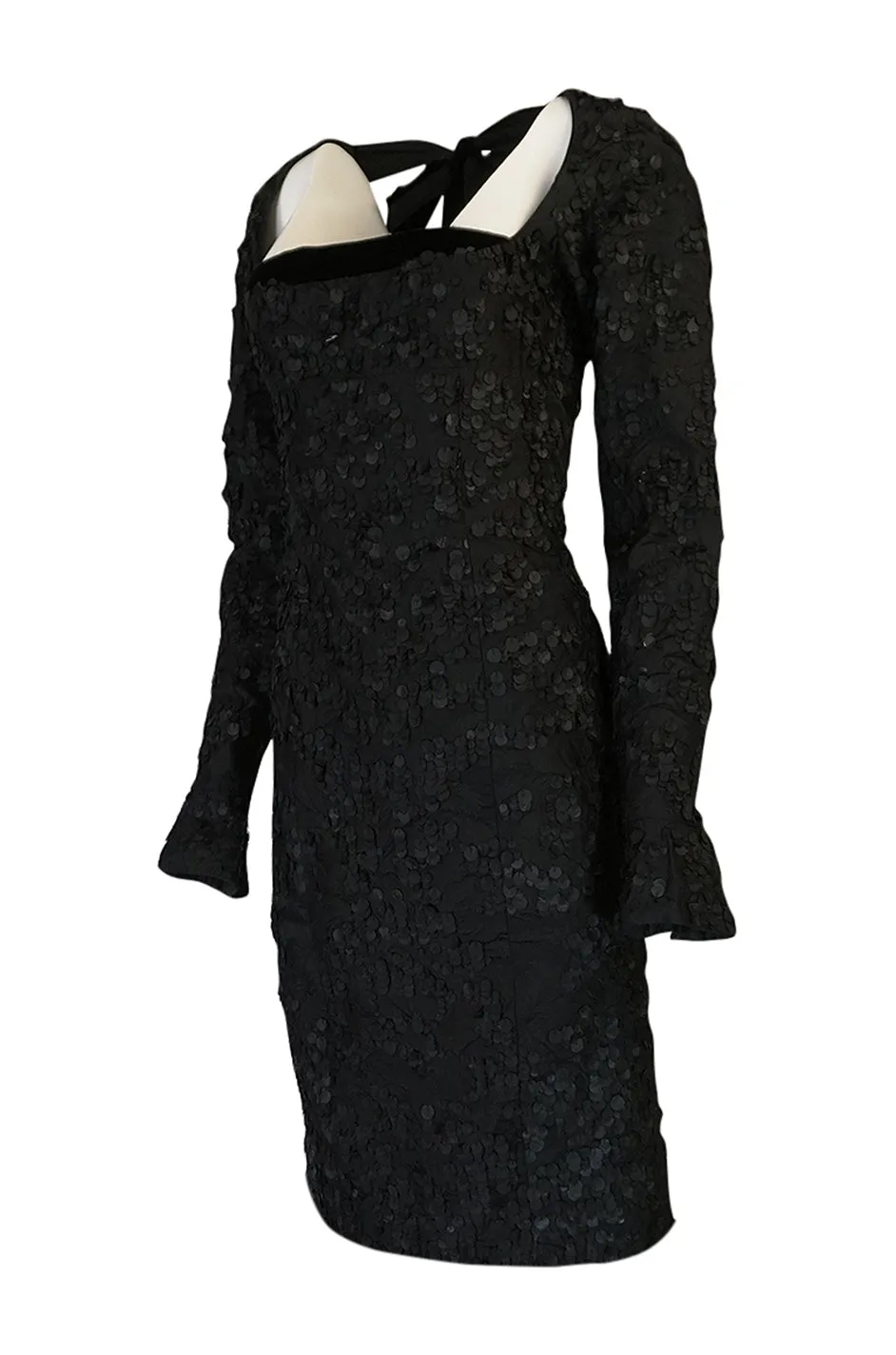 F/W 2002 Tom Ford for Yves Saint Laurent Runway Textured Dress