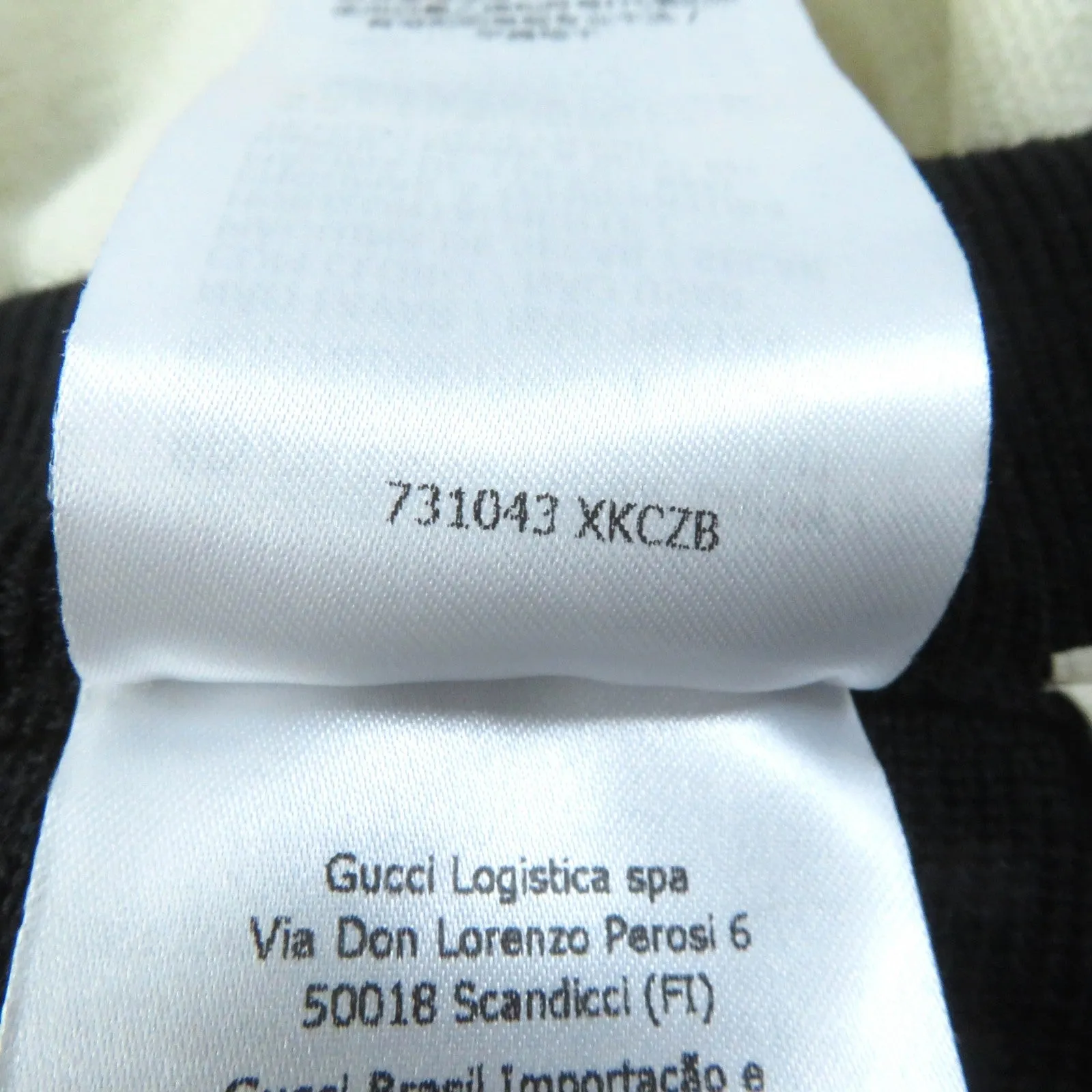 GUCCI Pleated skirt 731043 wool Black Ivory XS