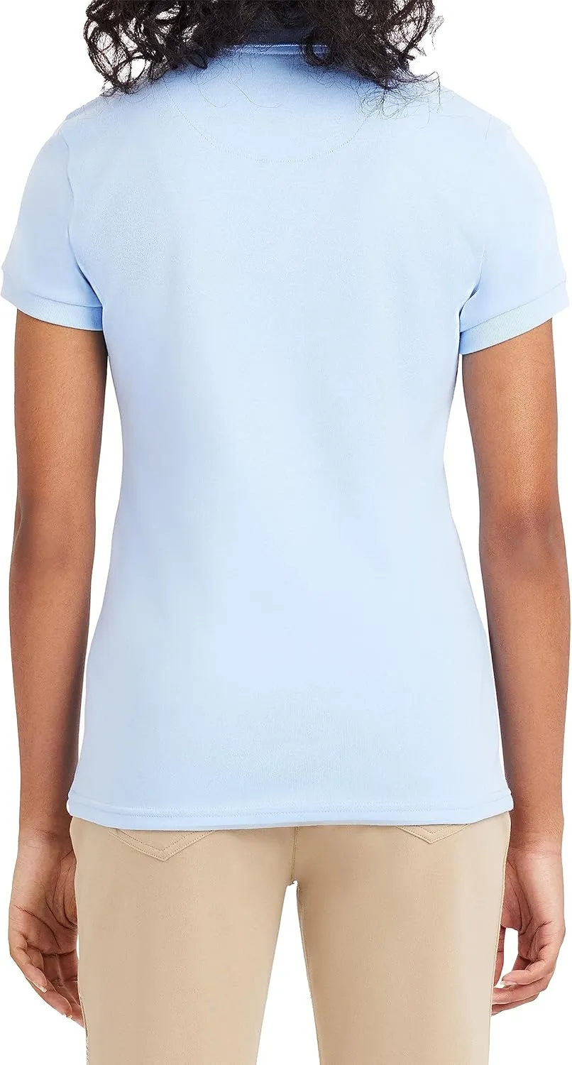 IZOD Junior's Uniform Short Sleeve Interlock Polo