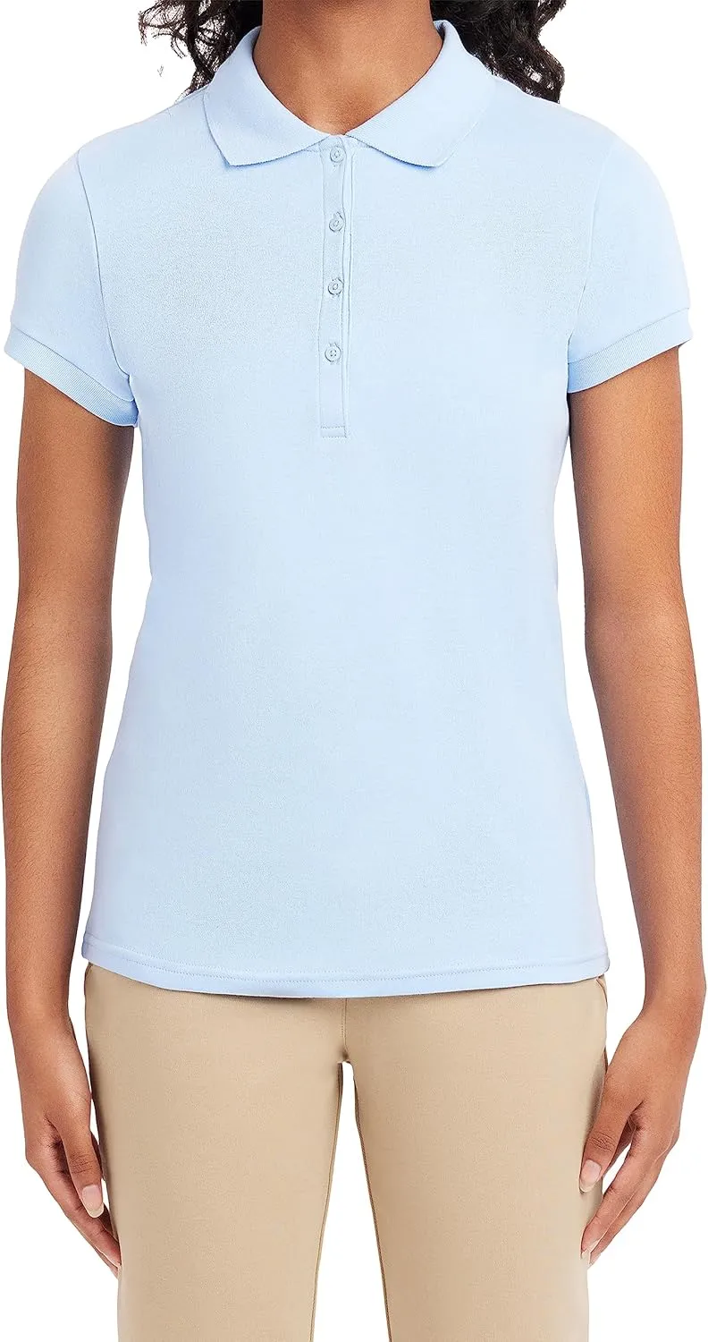 IZOD Junior's Uniform Short Sleeve Interlock Polo