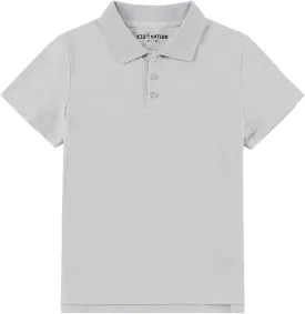 Kid Nation Boys Polo Shirts Kids School Uniform Shirts Short Sleeve Girls Collared Shirts 4-12 Years