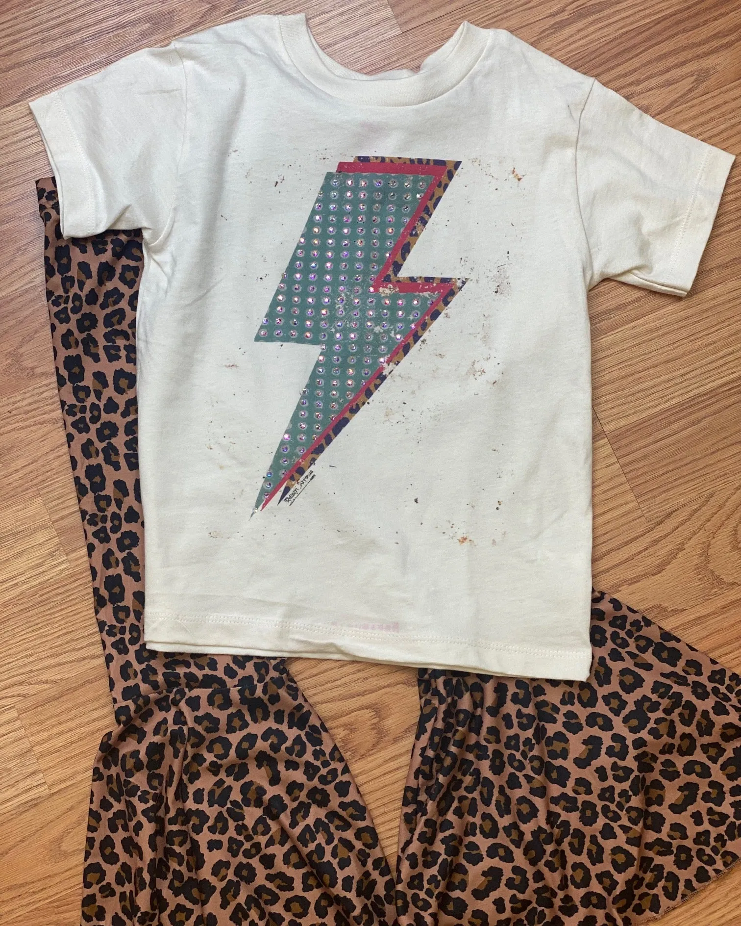 Kids Leopard Bell Bottoms