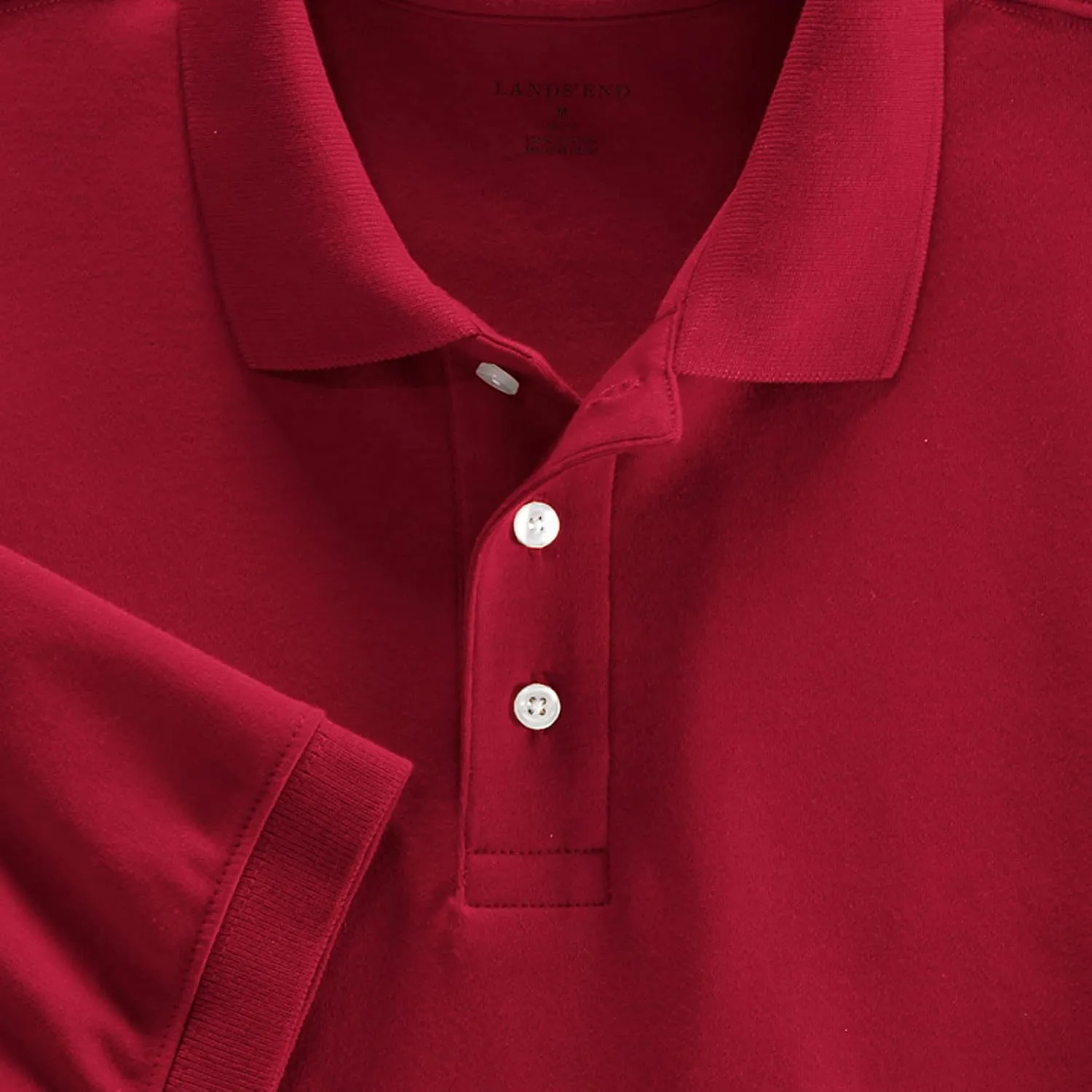 Lands' End School Uniform Women's Short Sleeve Interlock Polo Shirt