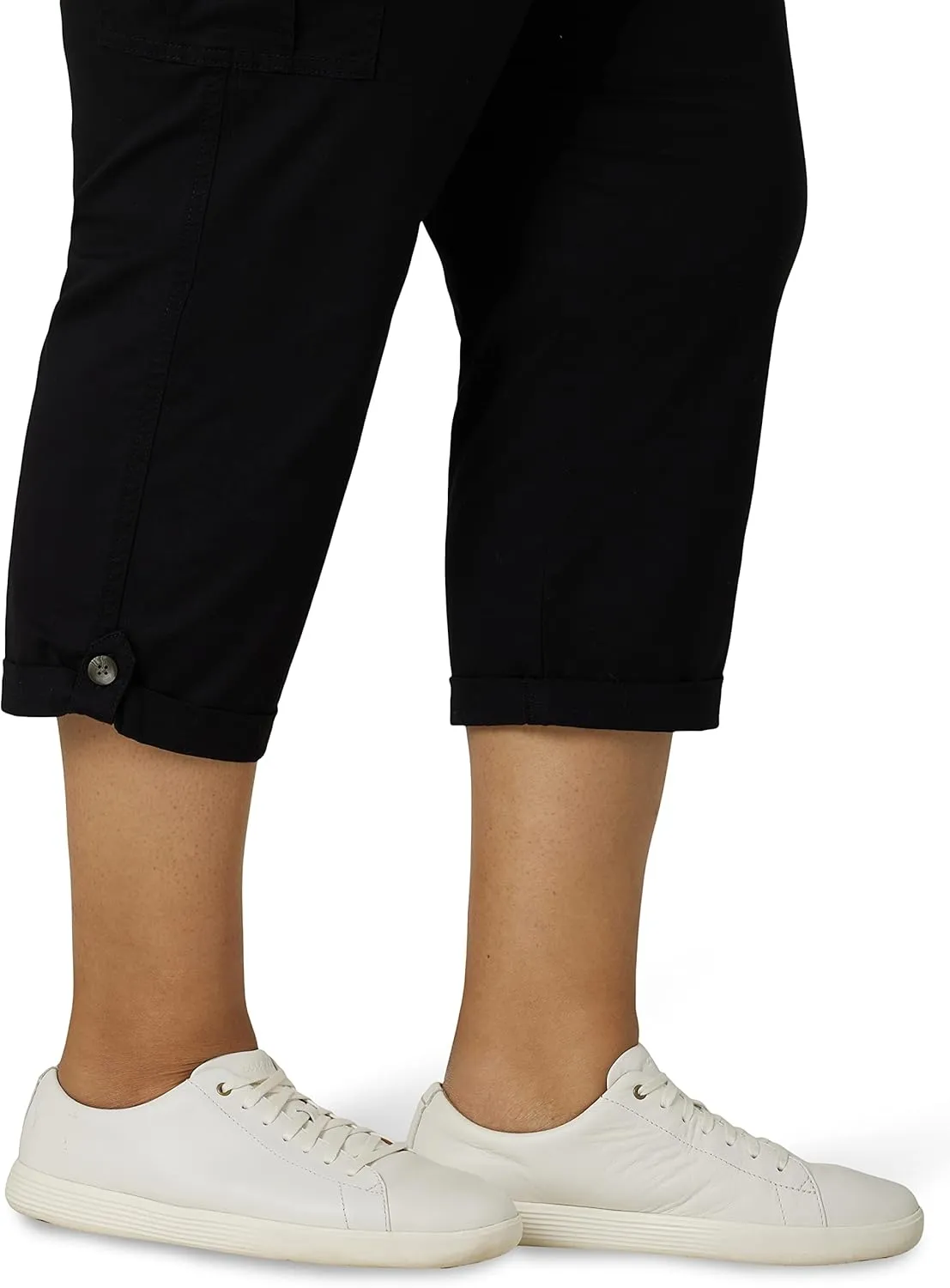 Lee Women's Plus Size Ultra Lux Comfort with Flex-to-go Cargo Capri Pant