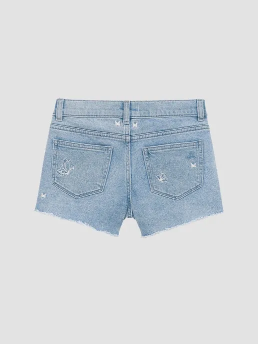 Lucy Cut Off Short - Indigo Butterfly