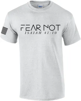 Mens Christian Shirt Fear Not Isaiah 41:10 Short Sleeve T-Shirt Graphic Tee