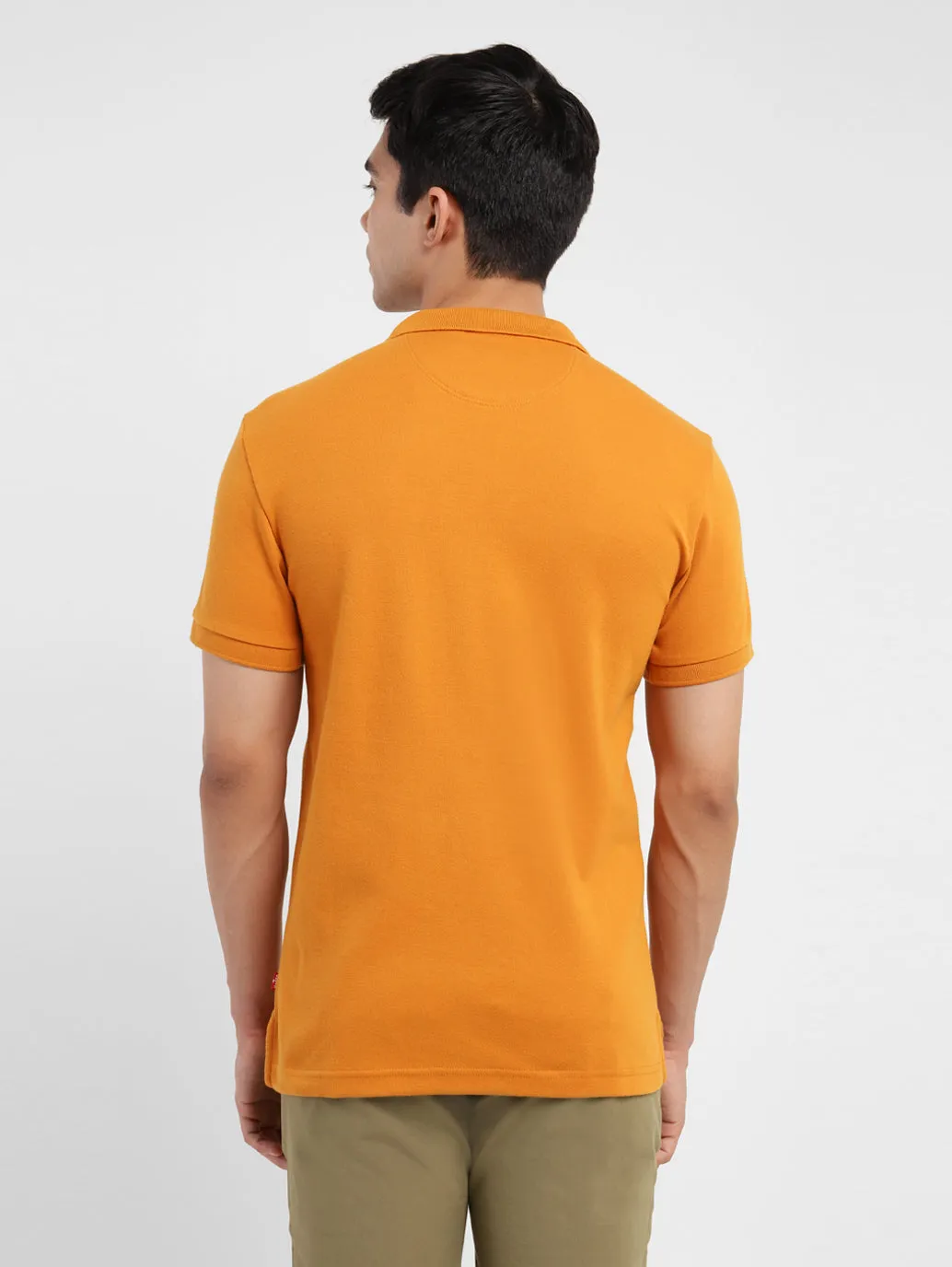Men's Striped Polo Collar T-Shirt