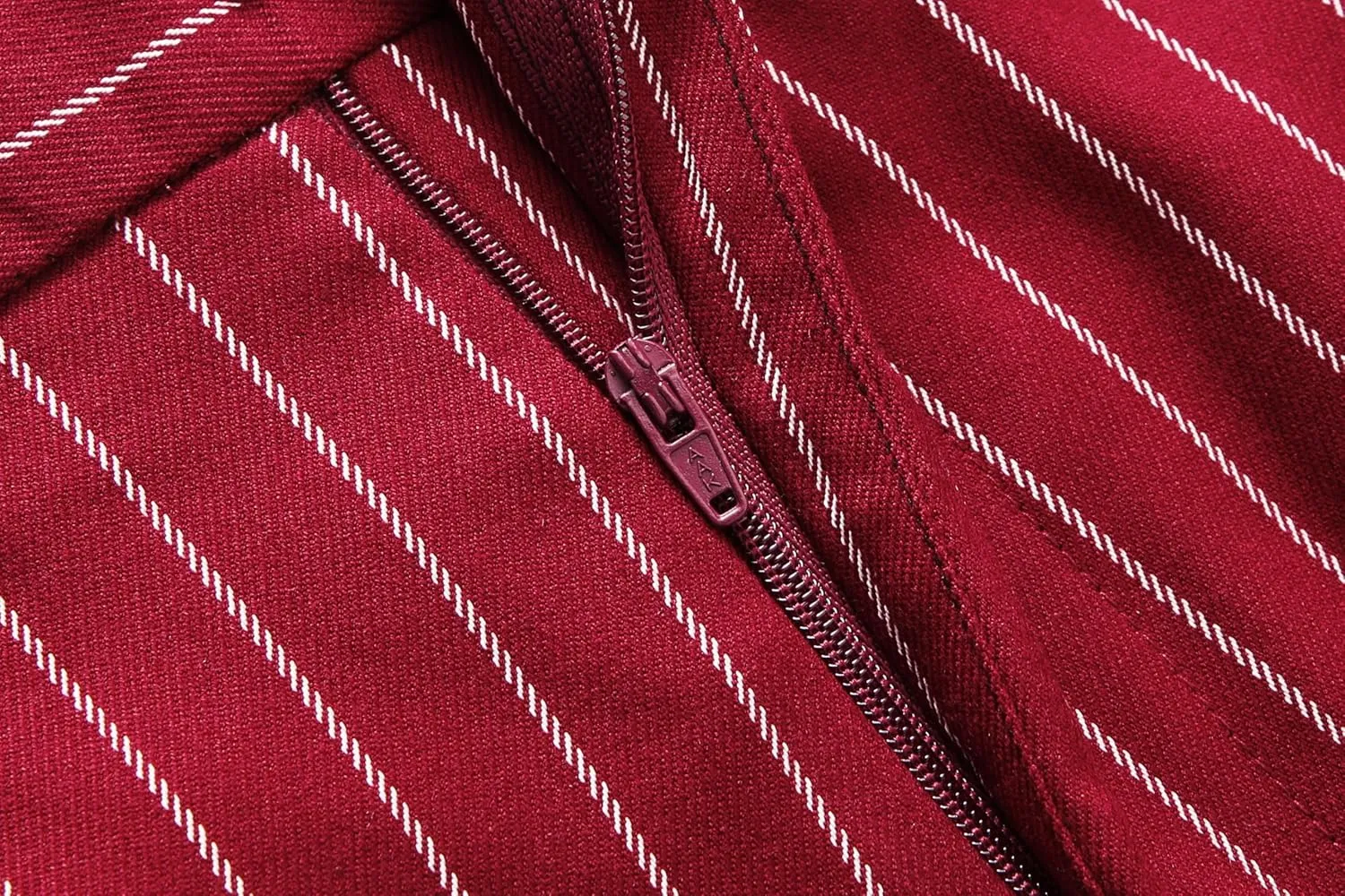 MOGU Mens Striped Slim Fit Dress Pants  Lightweight Flat Front Pinstripe Suit Trousers, Business Casual Slacks