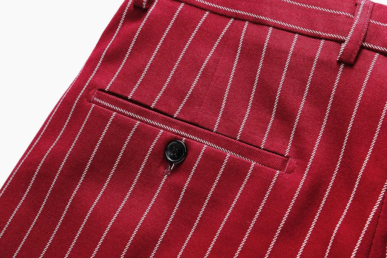 MOGU Mens Striped Slim Fit Dress Pants  Lightweight Flat Front Pinstripe Suit Trousers, Business Casual Slacks