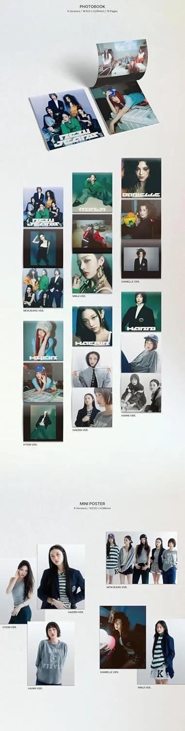 NewJeans How Sweet Double Single Album with Tracking Sealed NJS New Jeans (Standard HYEIN Version)