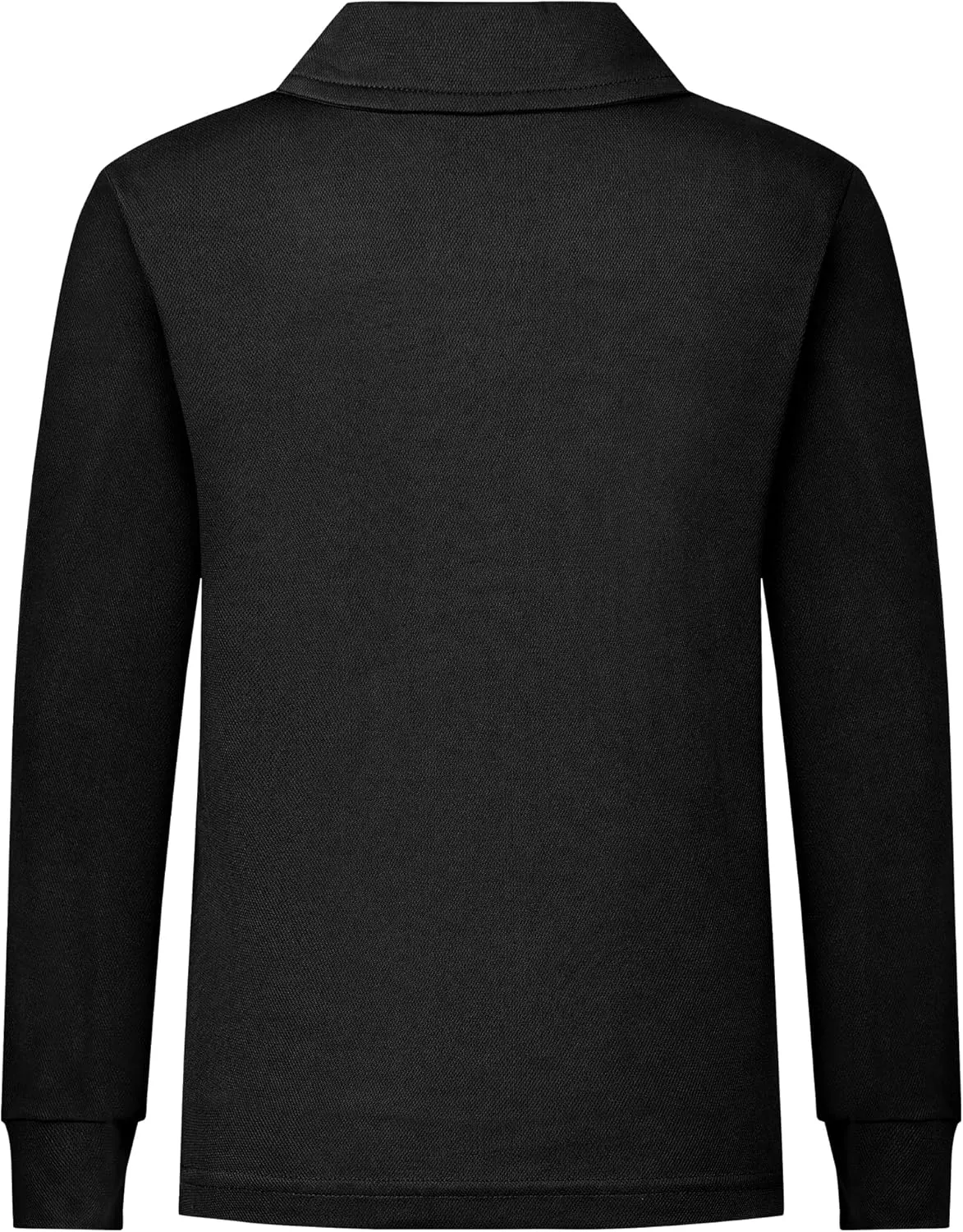 QBK 2T to Youth Boys' Long Sleeve School Uniform Pique Polo Toddler Kids Neon Collared Golf Shirt