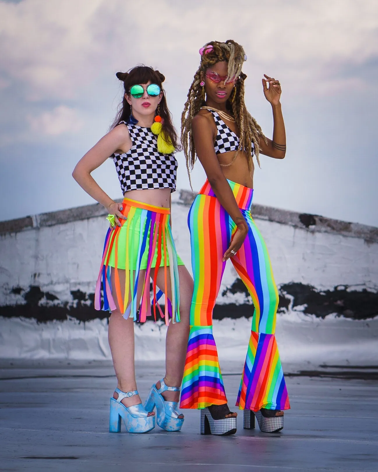 Rainbow Pride Bell Bottoms
