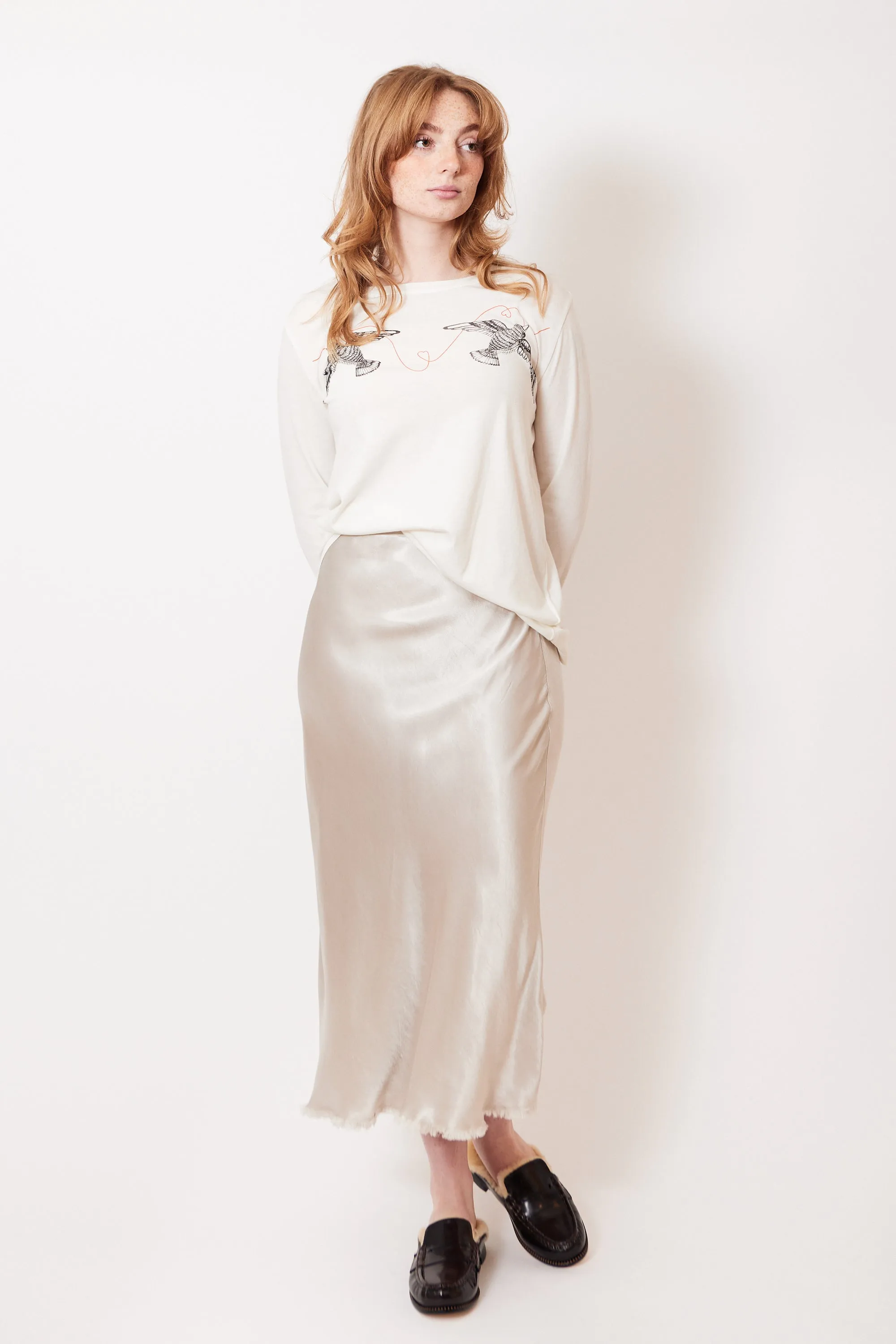 Raquel Allegra Tinsley Bias Skirt