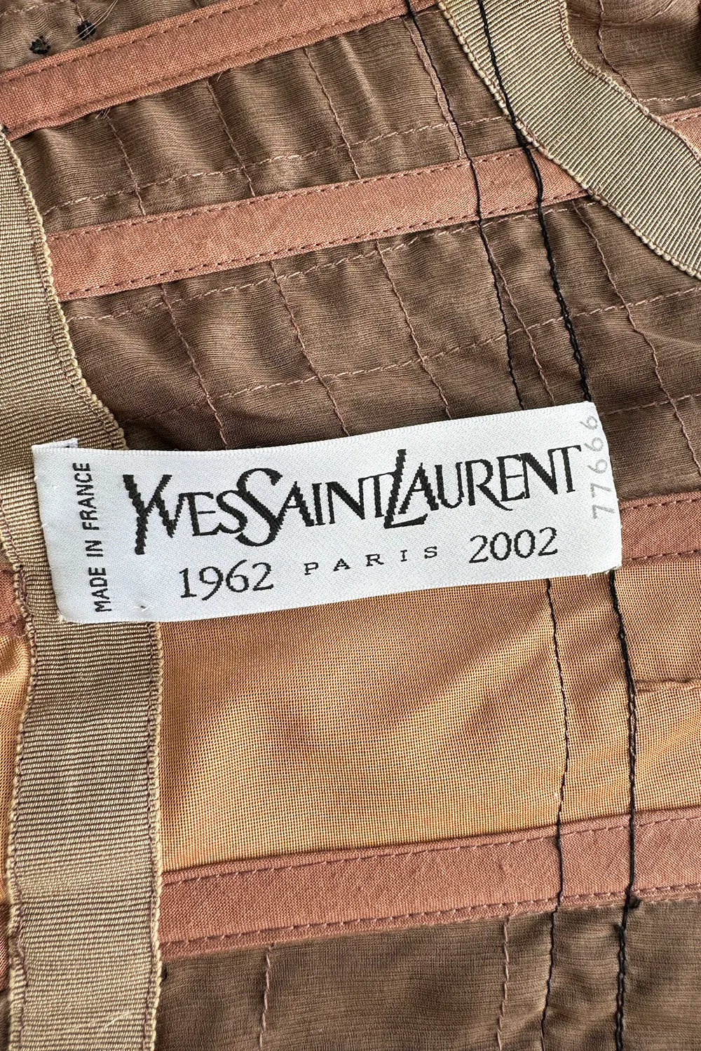 Rarest Spring 2002 Yves Saint Laurent Haute Couture Final Collection Black Silk Chiffon Dress