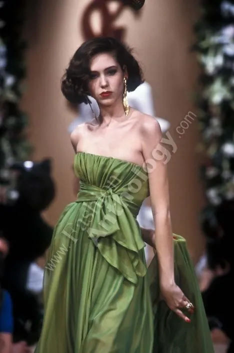 Rarest Spring 2002 Yves Saint Laurent Haute Couture Final Collection Black Silk Chiffon Dress
