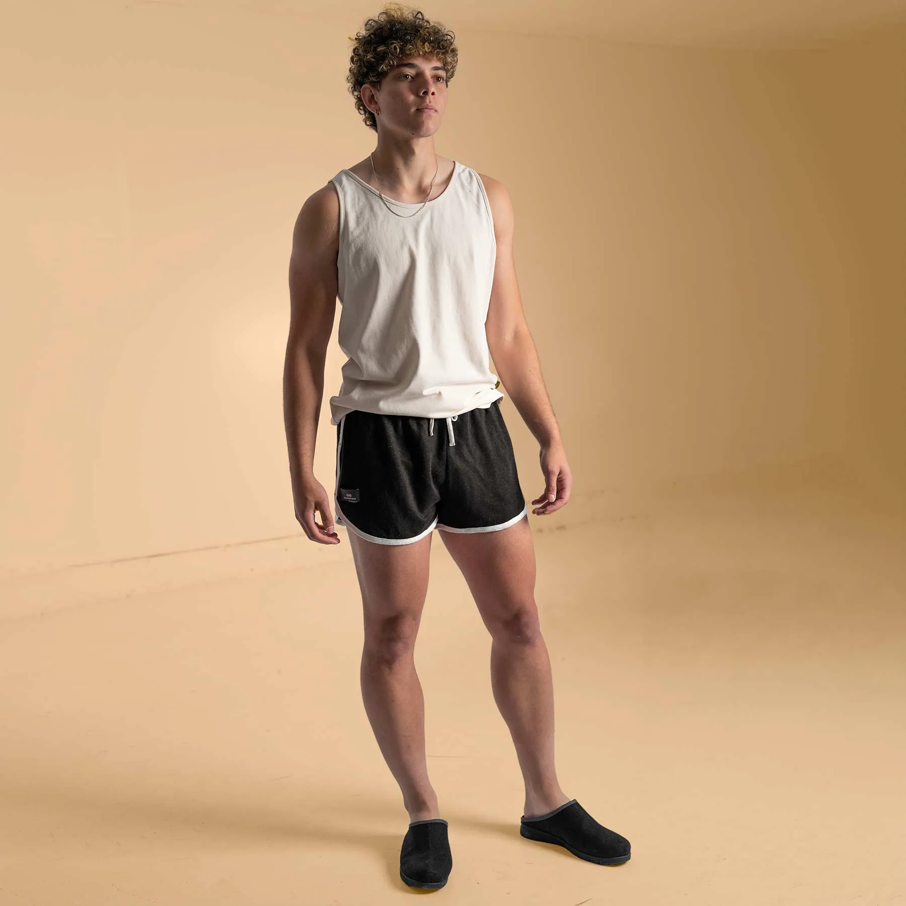 ROCKY 100% Organic Hemp Knit Running Fitness Gym Shorts (No Inside Shorts, Organic Elastic) (100% Biodegradable)