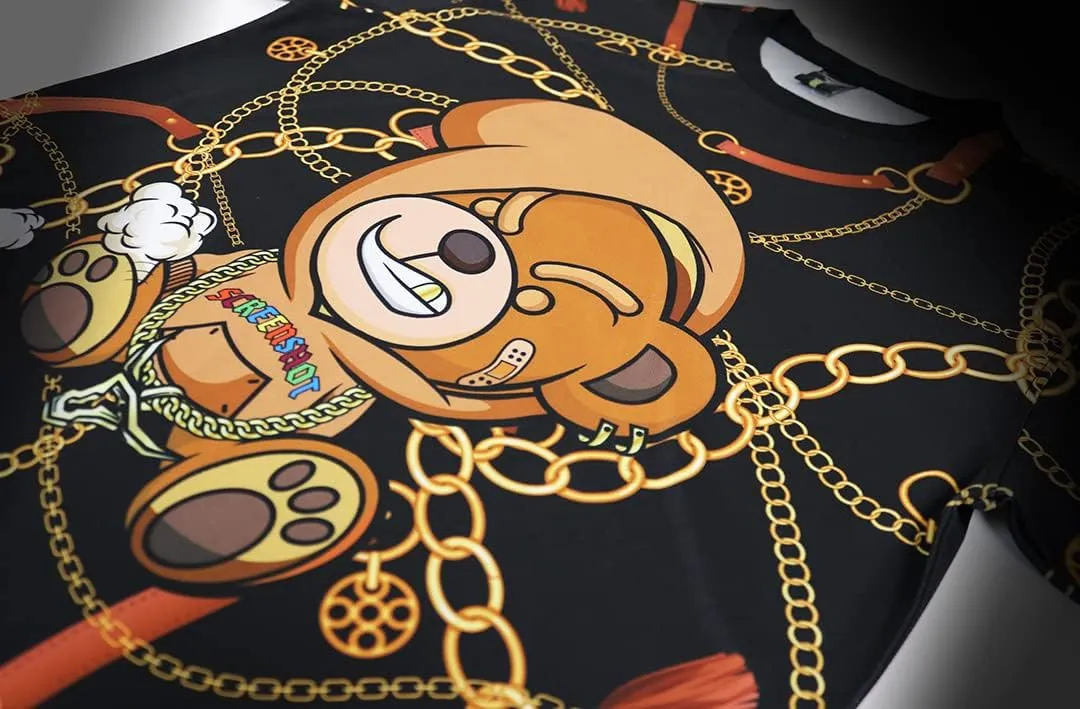 SCREENSHOT Mens Hipster Hip-Hop Premium Technique Tees - Stylish Longline Urban Streetwear Latest NYC Fashion T-Shirts