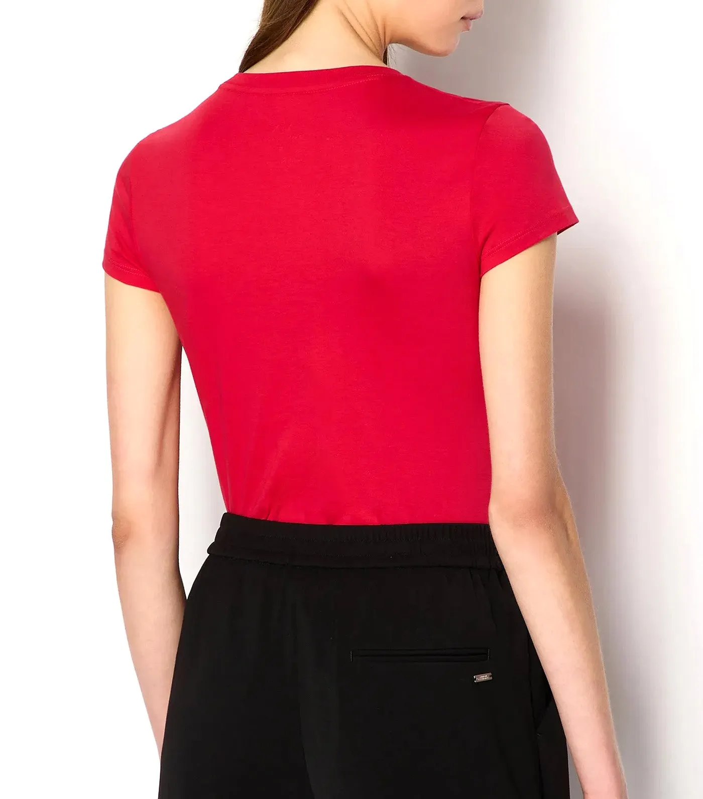 Slim Fit Jersey Cotton Script Logo T-Shirt