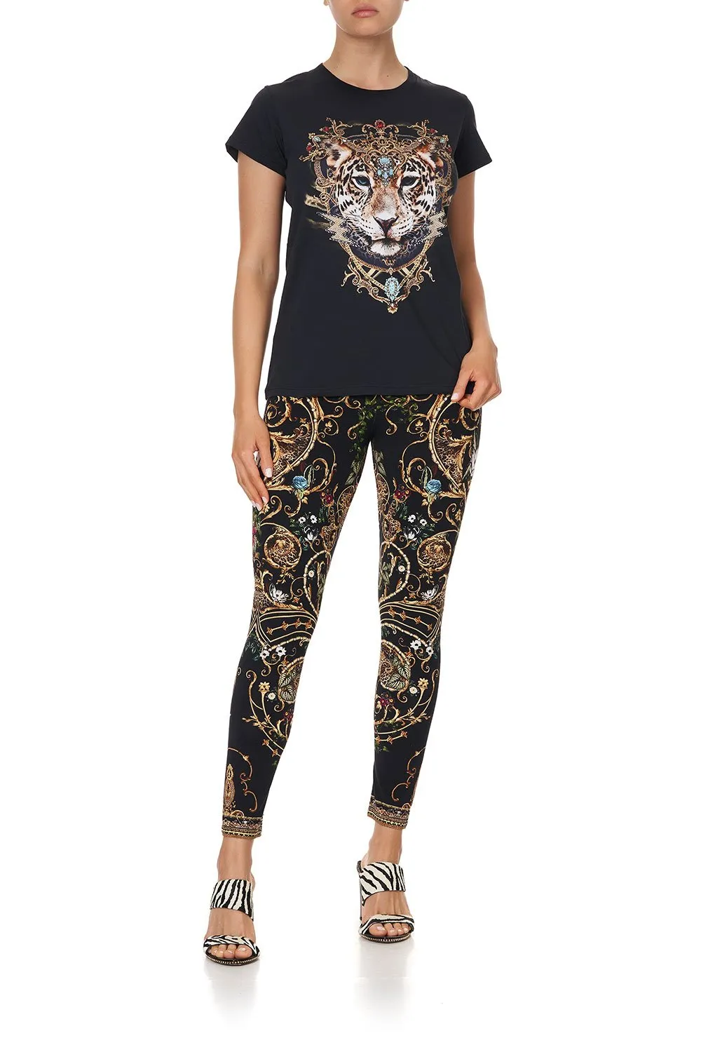 Slim Fit Round Neck Tee- Studio 54