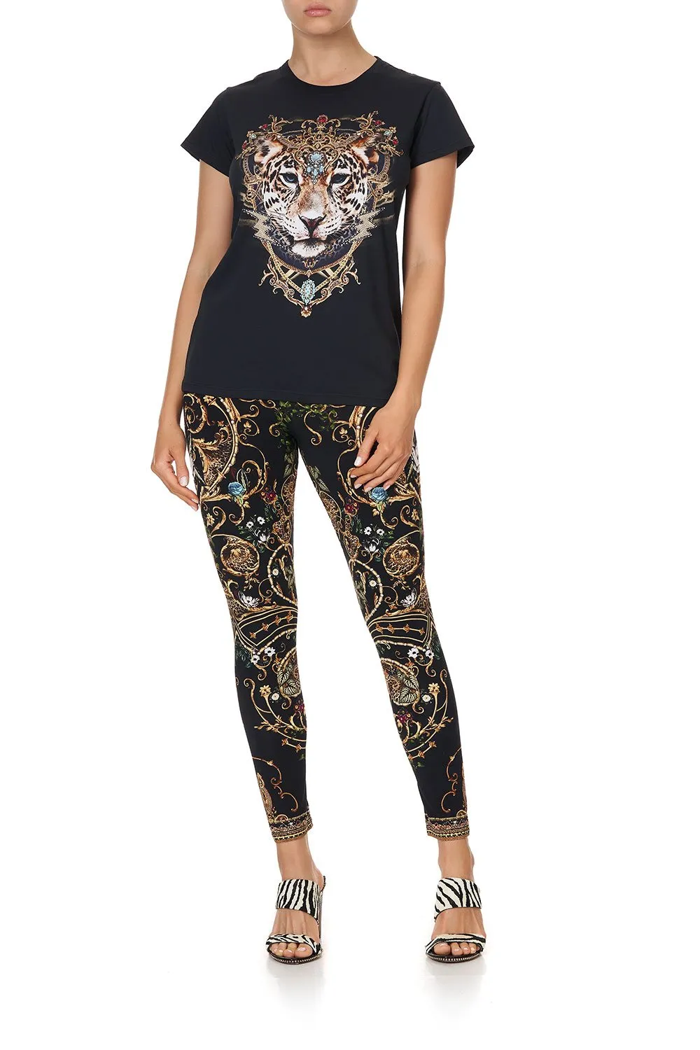 Slim Fit Round Neck Tee- Studio 54