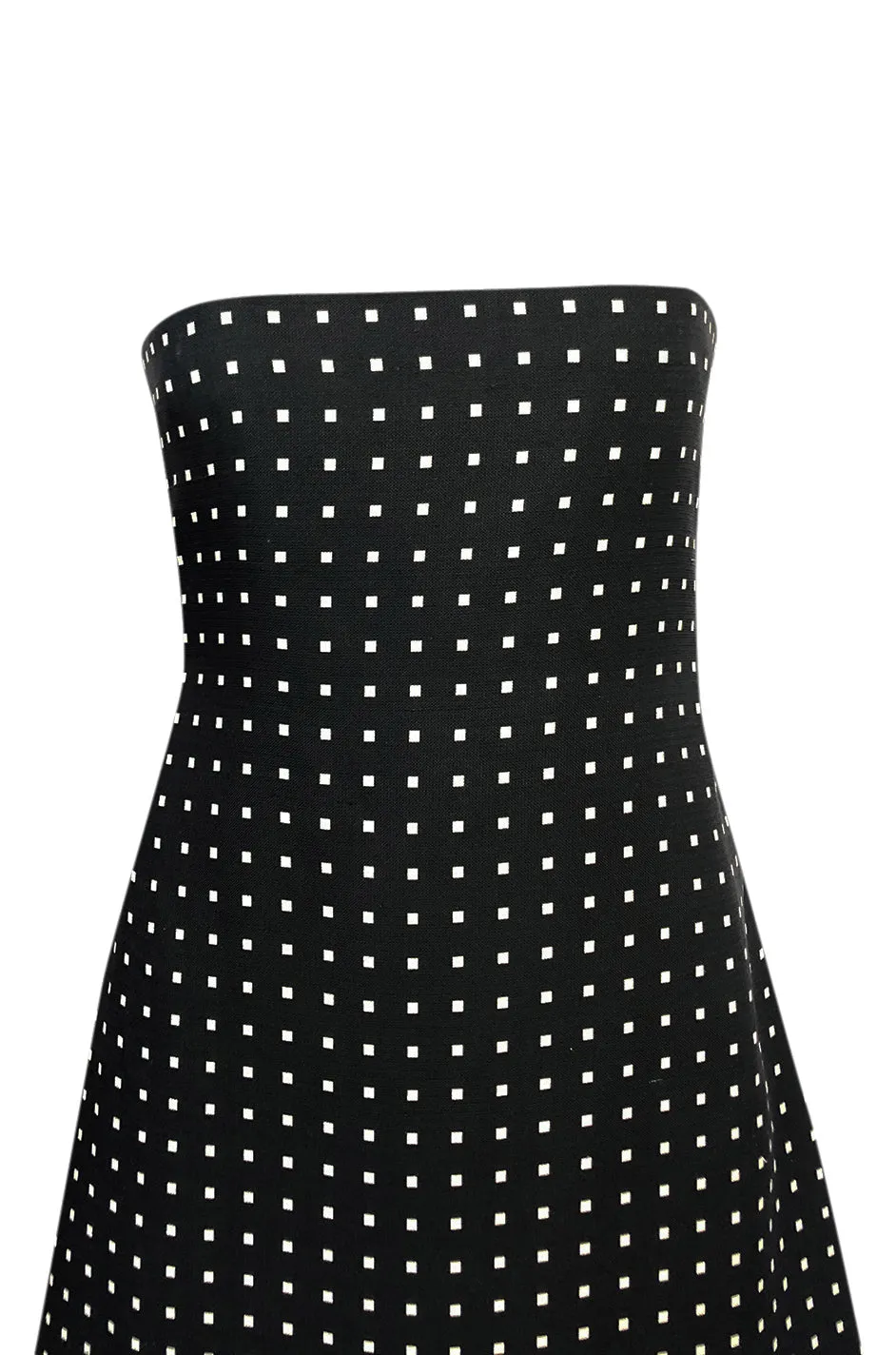S/S 2000 Yves Saint Laurent by Alber Elbaz Black & White Strapless Dress