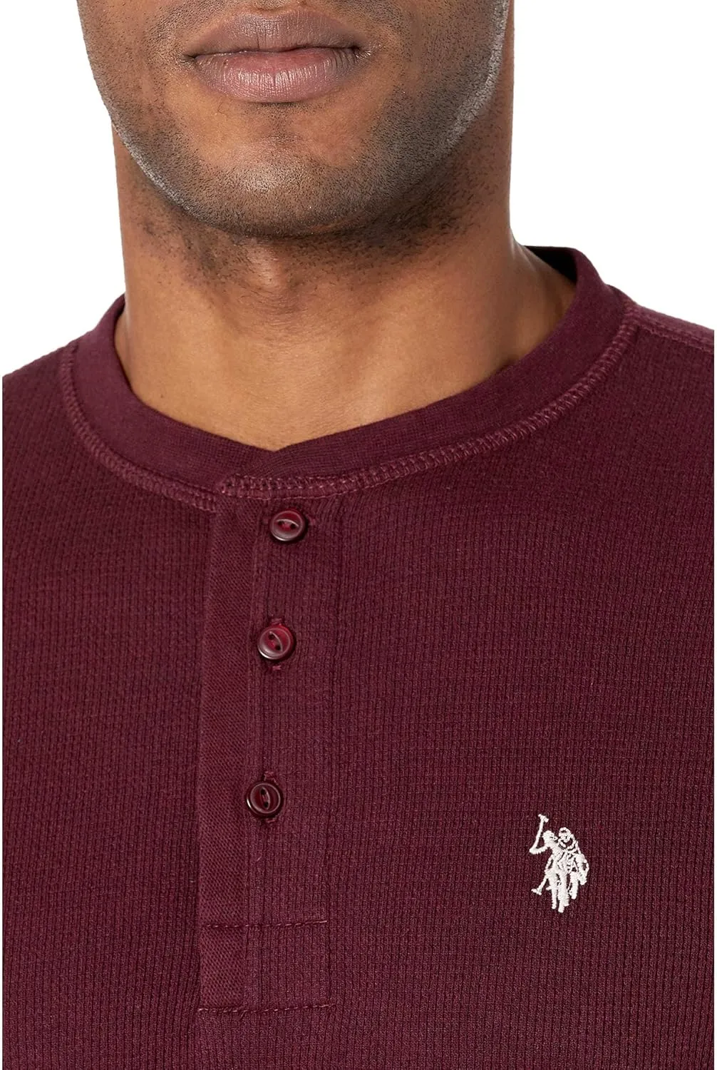 U.S. Polo Assn. Long Sleeve Thermal Henley Shirt