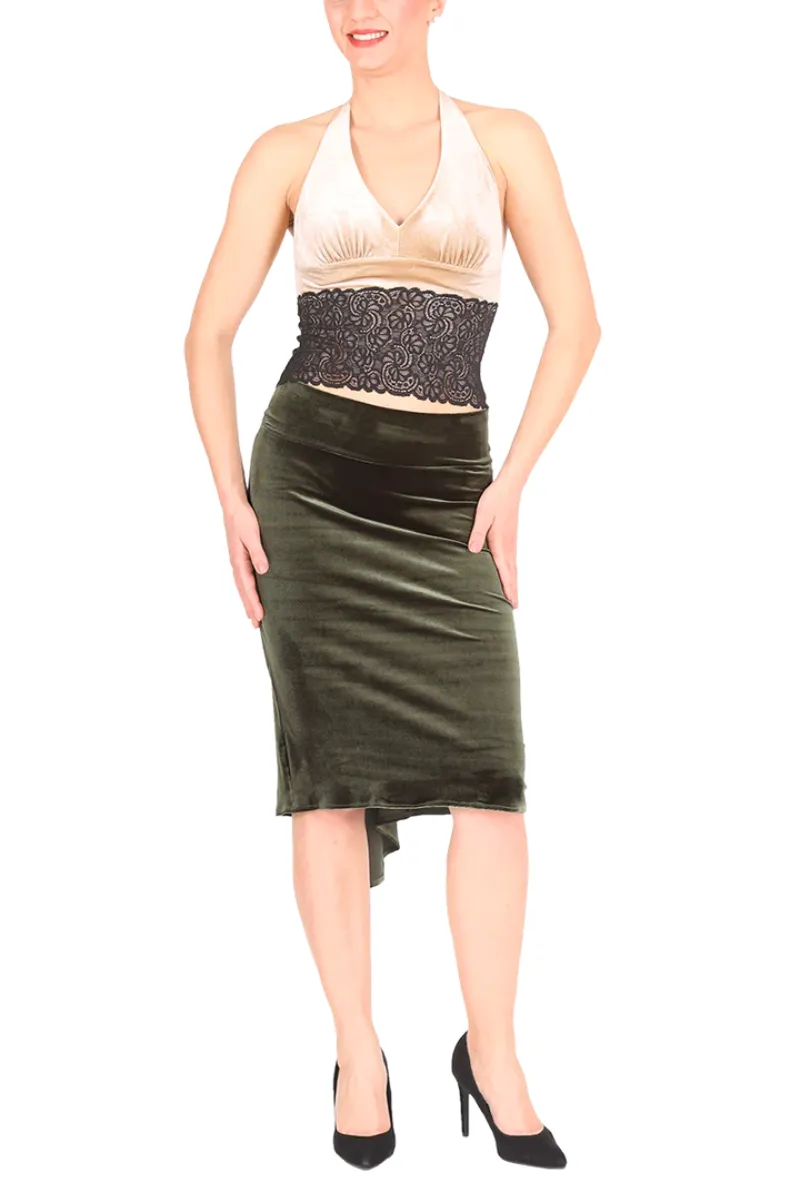 Velvet Fishtail Tango Skirt