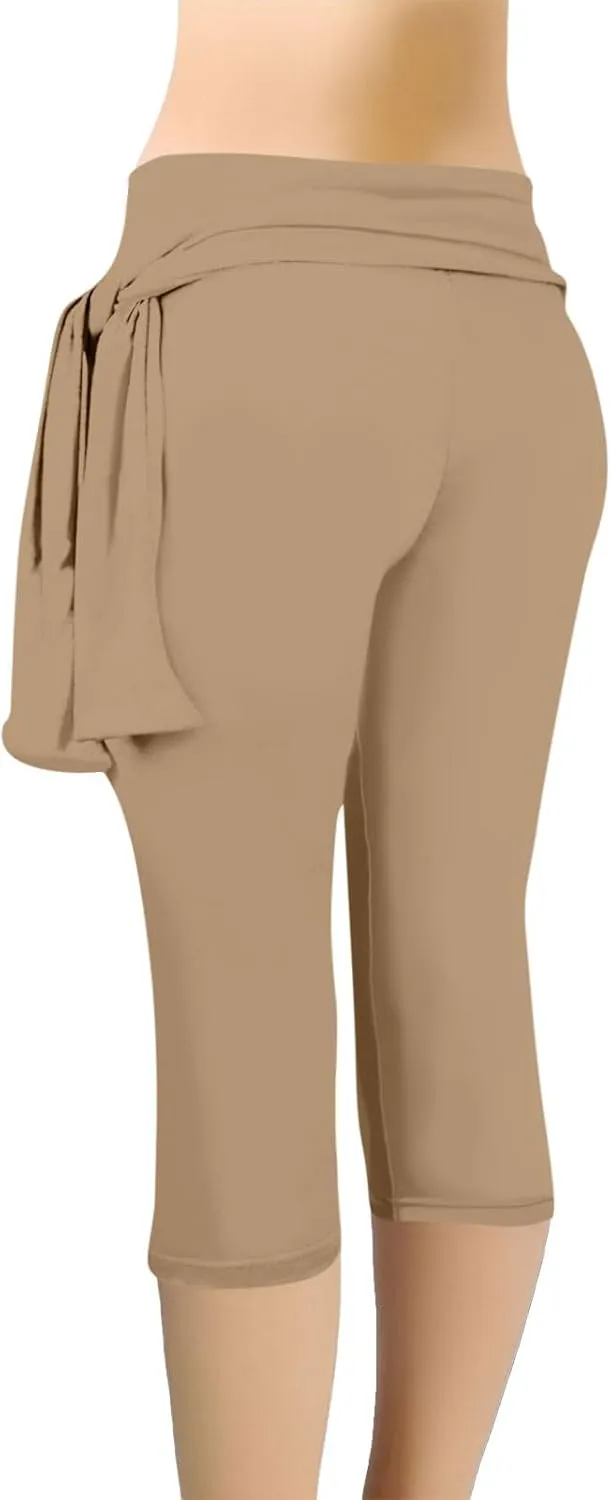 Womens Capris 2025 Summer Dressy Cropped High Waist Yoga Pants Comfortable Stretchy Workout Outfits