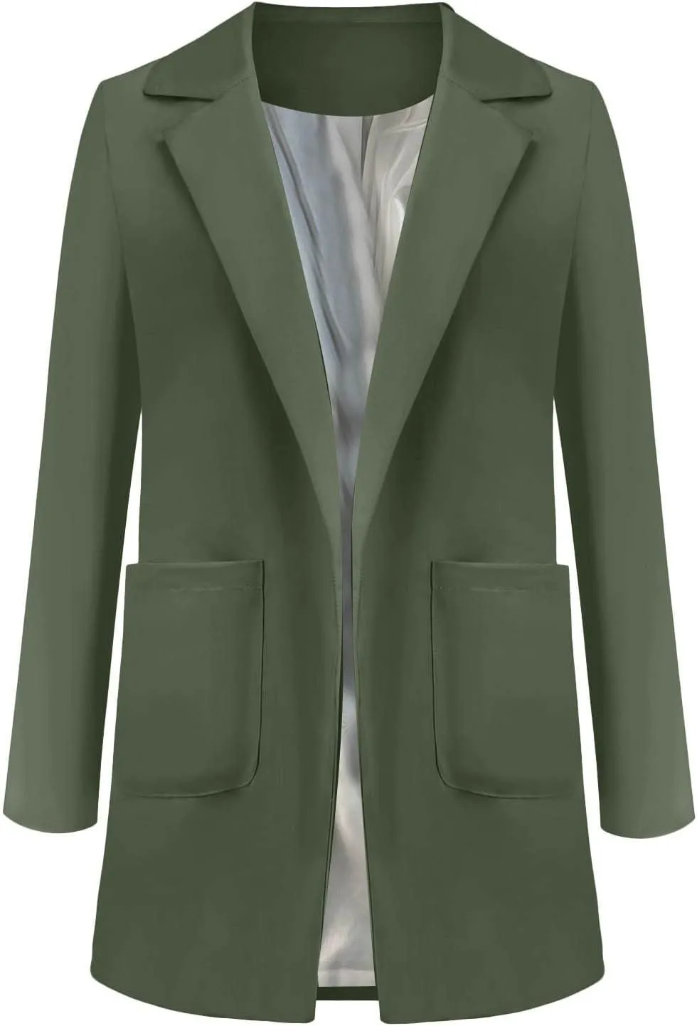 Womens Casual Blazers Lightweight Blazer Jackets Ladies Plus Size Open Front Outwear Cardigans Long Sleeve Work Office Jacket