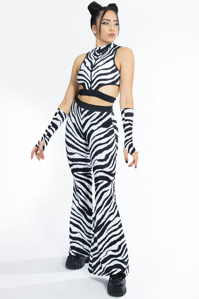 Zebra Bell Bottoms